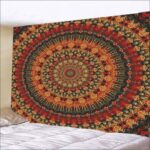 FENDROM Popular Handicrafts Indian hippie Bohemian Psychedelic Peacock Mandala Wall hanging College Dorm Beach Throws Table Cloth Bedding Tapestry - Image 4