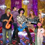 GuassLee Inflatable Rock Star Toy Set, 18 Pack Inflatable Party Props - 4 Inflatable Guitar, 6 Microphones, 6 Shutter Shading Glasses, 1 Saxophone and 1 Inflatable Keyboard Piano Inflatable Rock toys - Image 2