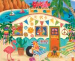 Ceaco - 5 in 1 Multipack - Happy Camper - (2) 300 Piece, (2) 500 Piece, (1) 750 Piece Jigsaw Puzzles - Image 4