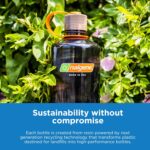Nalgene Sustain Tritan BPA-Free Water Bottle Made with Material Derived from 50% Plastic Waste, 32 OZ, Wide Mouth, Cerulean - Image 4