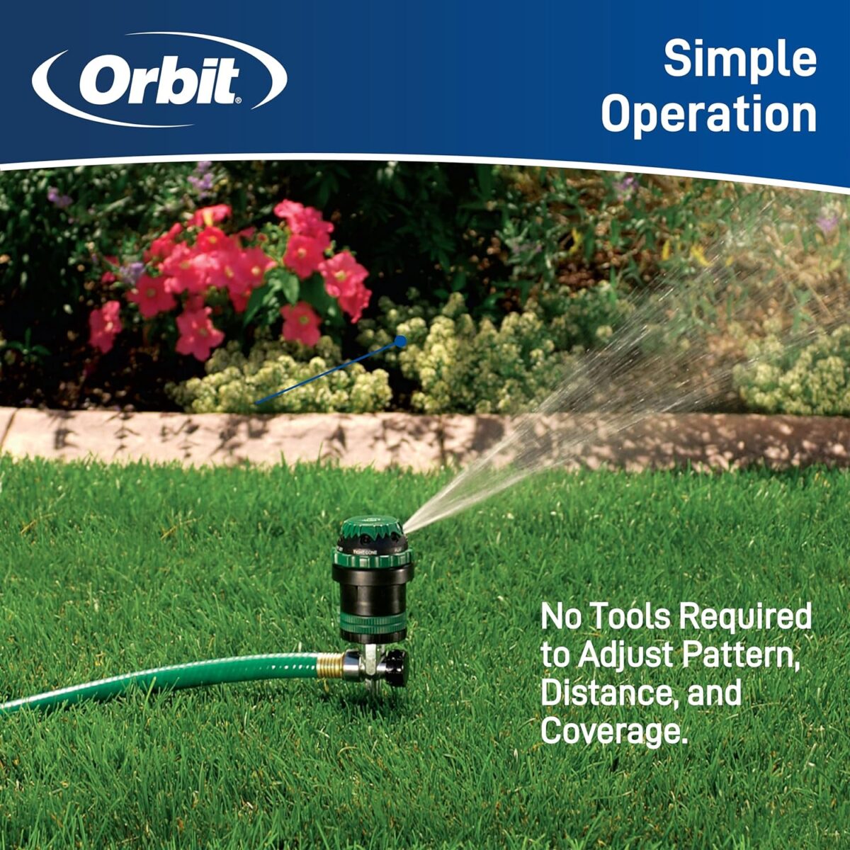 Orbit 58573N H2O-6 Gear Drive Sprinkler (Sprinkler on Spike) - Image 4