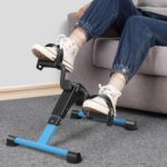 Folding Pedal Exerciser Mini Exercise Bike Portable Peddler Under Desk Bike with LCD Display for Arms and Legs Workout - Image 4