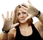 Bear KompleX 2 Hole Leather Hand Grips for Crosffit Workouts, Pull-ups, Weightlifting, WOD Gymnastics, Crosstraining Palm Grips with Wrist Wraps, Hand Protection from Rips and Blisters,1 Pair