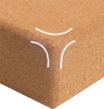 Cork Yoga Blocks 2 Pack Set -Natural Cork from Portugal, 9"x6"x4" Yoga Blocks Non-Slip&Anti-Tilt for Women| Men, Lightweight, Odor-Resistant| Moisture-Proof, Perfect Yoga Equipment - Image 2