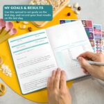 Legend Wellness Planner & Food Journal – Daily Diet & Health Journal with Weight Loss, Measurement & Exercise Trackers – Lifestyle & Nutrition Diary – Lasts 6 Months, A5 Size – Dark Teal - Image 5