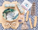 Home Cleansing & Smudging Kit with White Sage, Palo Santo, Abalone & Stand, Smudge Feather & Guide - Smudge Kit with Sage Smudge Sticks - Image 6