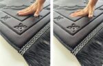 Islamika Orthopedic Prayer Rug Memory Foam Muslim Prayer mat - Padded Very Thick Prayer Rug Sajadah for Men Women for Eid Travel Ramadan, Soft and Luxury (Black) (Black) - Image 4