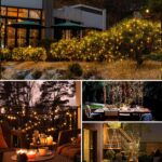 4 Pack Solar String Lights Outdoor - 320LED 132FT Solar Fairy Lights Waterproof 8 Modes, Copper Wire Solar Powered Twinkle Lights for Outside Tree Garden Christmas Wedding Party Decor (Warm White) - Image 6