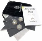 Lunaborne Astrological Divination Dice - Includes Instruction Booklet, Divination Cloth, & Velvet Drawstring Bag - Image 3