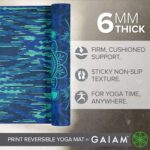 Gaiam Yoga Mat - Premium 6mm Print Reversible Extra Thick Non Slip Exercise & Fitness Mat for All Types of Yoga, Pilates & Floor Workouts (68" x 24" x 6mm Thick) - Image 3