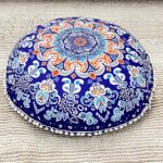 32 in Meditation Floor Cushion, Round Large Floor Pillow for Adult, Yoga Pillows for Sitting on Floor, Madala, Memory Foam Filling