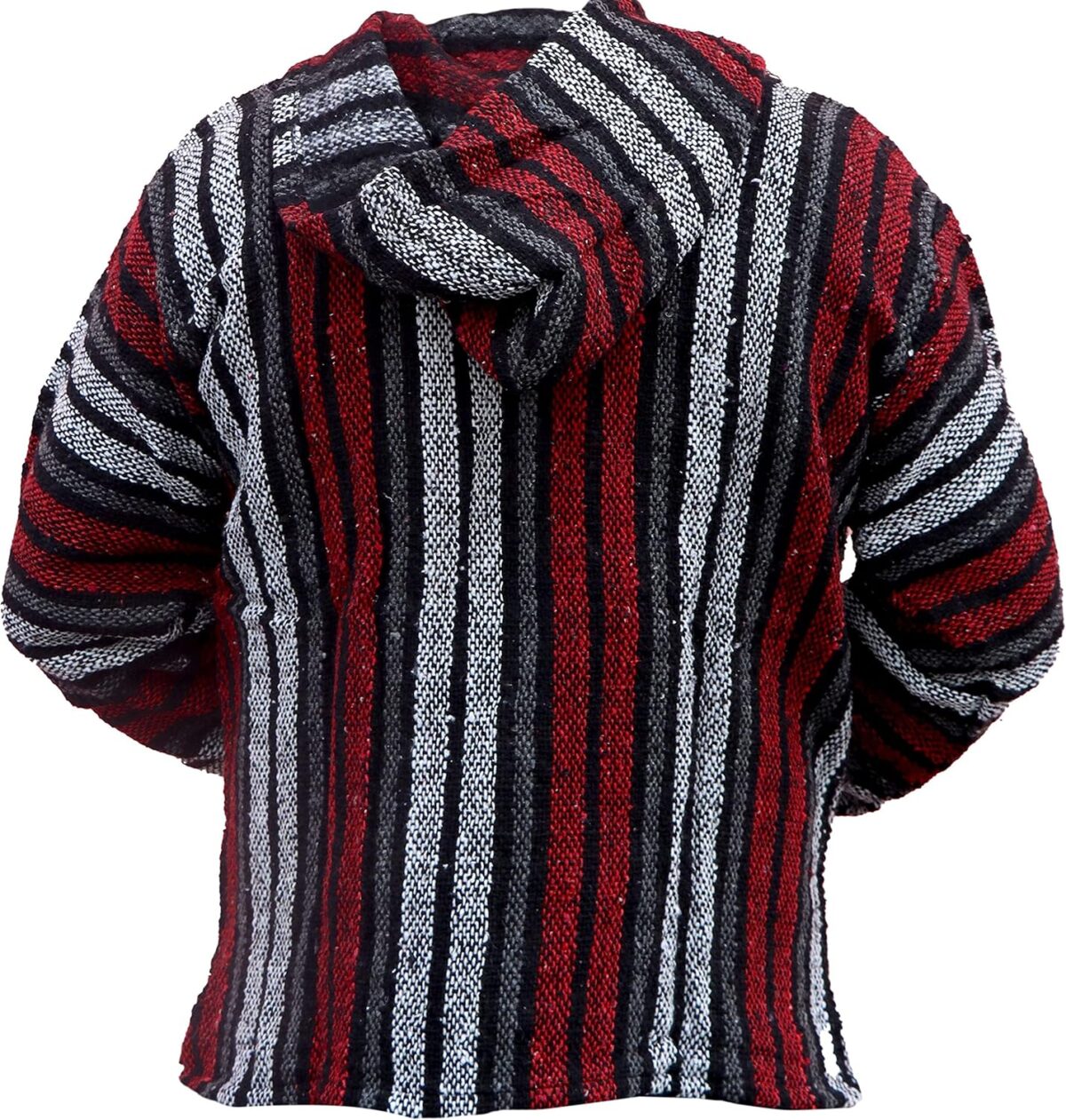 Del Mex Mexican Baja Hoodie Hippie Surf Poncho Sweater Sweatshirt Pullover Jerga - Image 3