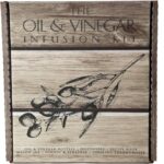 Olive Oil & Vinegar Infusion Kit - Book with 40 Recipes, Set of Green Glass Bottles with Dispensers, Mason Jar, Funnel & Strainer, and Thermometer - Image 2