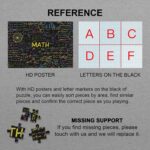 Math Formulas Puzzles 1000 Pieces for Adults, Impossible Difficult Jigsaw Puzzles Neon Art Puzzle, Funny Family Puzzle Collage Challenging Puzzles - Image 7