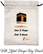 Muslim Prayer Rug - 99 Beads & Cap Included, Islam Prayer Mats for Men, Women & Kids (Black) - Image 6