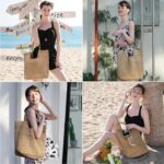 Straw Beach Bags for Women - Summer Woven Tote Bag Shoulder Handbags, Large Beach Bag for Women for Holiday - Image 2