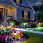 GIGALUMI Solar Lights Outdoor Waterproof, 12 Pack, Stainless Steel LED Solar Garden Lights for Patio, Lawn, Yard and Landscape, Cold White - Image 3