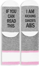 FujLoy Cancer Socks, Cancer Patients Must Have, Chemotherapy Must Haves,Fuck cancer. - Image 3