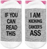 FujLoy Cancer Socks, Cancer Patients Must Have, Chemotherapy Must Haves,Fuck cancer. - Image 2