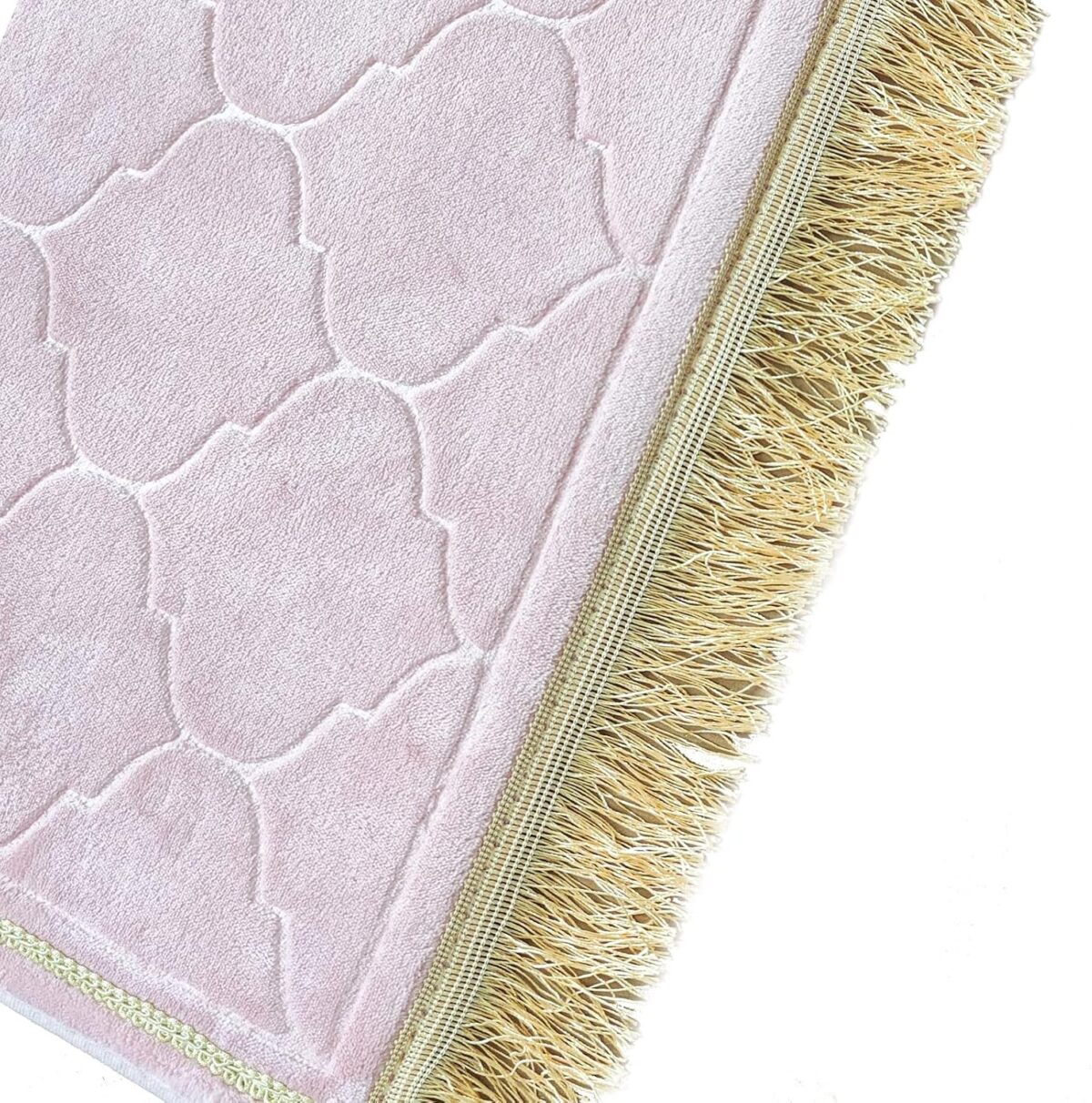Muslim Prayer Mat, Thick Soft Velvet Muslim Rug, Portable Muslim Prayer Rug, Turkish Prayer Carpet,Janamaz Sajada Carpet for Men and Women Plain Solid Prayer Mat Ramadan Eid Gift.- Pink - Image 6