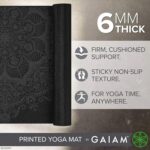 Gaiam Yoga Mat - Premium 6mm Print Extra Thick Non Slip Exercise & Fitness Mat for All Types of Yoga, Pilates & Floor Workouts (68"L x 24"W x 6mm Thick) - Image 3