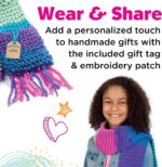 Creativity for Kids Learn to Knit Pocket Scarf - DIY Knitting Kit for Beginners, Kids Craft Kit - Image 6