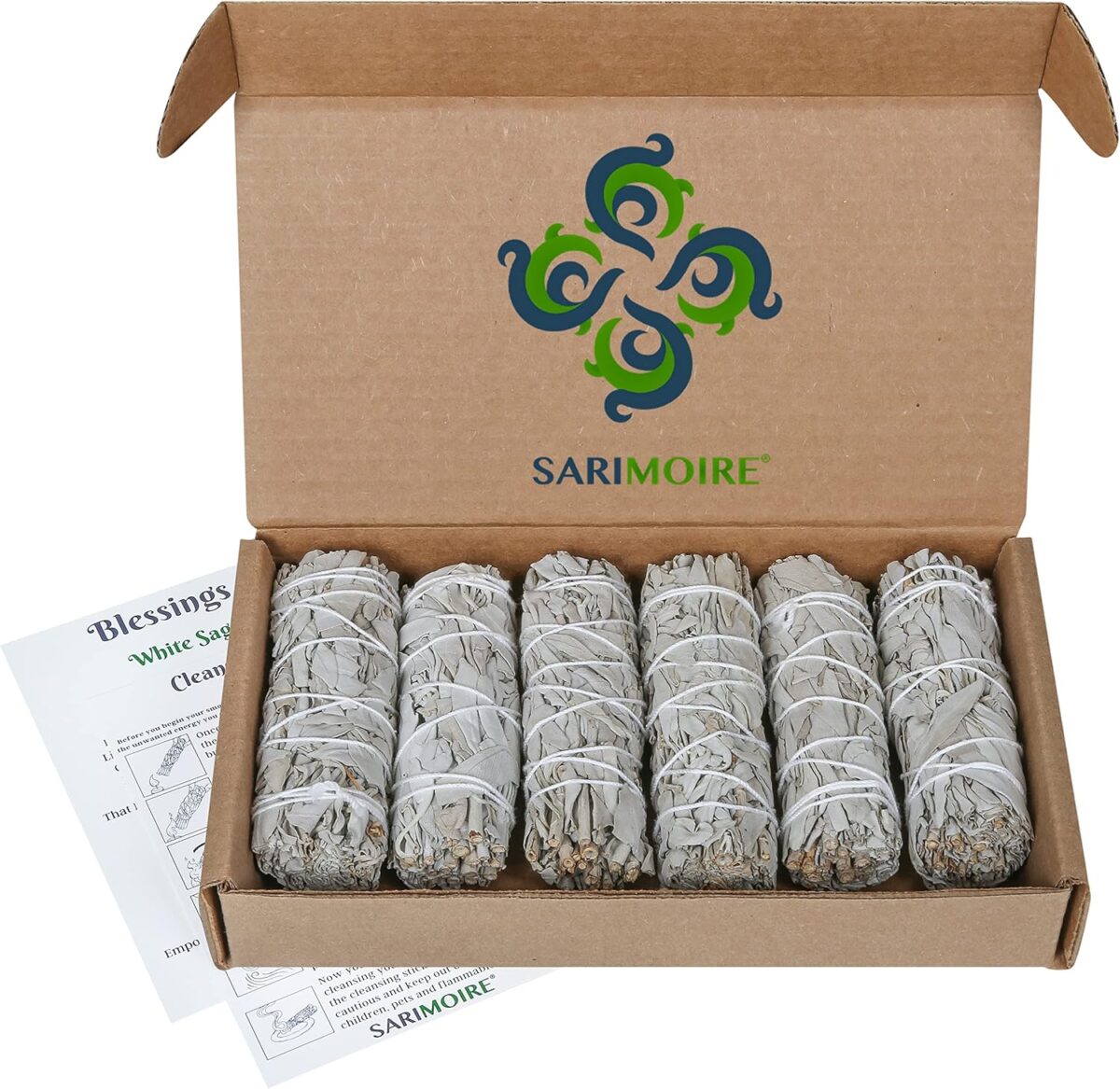 White Sage Smudge Sticks - 6-4" Sage Bundles - Perfect Sage Smudge Stick Smudging Kit Replenishment - Image 1