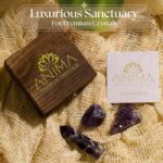 Premium Amethyst Crystal Set – Amethyst Crystal Tower, Cluster and Raw Crystal - Large Crystals and Healing Stones in Wooden Box - Ideal Spiritual Gifts for Women for Meditation, Peace and Sleep - Image 5