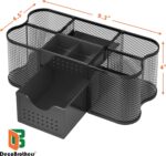 Deco Brothers Desk Organizers Pen Holder Office Caddy Storage, Black - Image 6