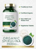 Carlyle Organic Spirulina Tablets 3500mg | 500 Count | Non-GMO & Gluten Free Supplement - Image 4