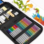 iBayam 78-Pack Drawing Set Sketching Kit, Pro Art Supplies with 75 Sheets 3-Color Sketch Book, 32 Coloring Book, Charcoal, Metallic, Watercolor, Graphite Pencils for Adults Kids Teens Girls Boys Gifts - Image 7