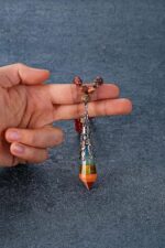 GEHECRST Natural 7 Chakra 108 Mala Prayer Beads Necklace with Reiki Healing Crystal Pointed Pendant 6mm Gemstones Beads Necklace Mens Womens Jewelry for Meditation, Protection - Image 7