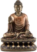Top Collection Meditating Shakyamuni Buddha Statue Touching the Earth - The Enlightened One Sculpture in Premium Cold Cast Bronze- 9-Inch Supreme Buddha Figurine