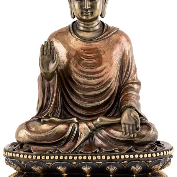 Top Collection Meditating Shakyamuni Buddha Statue Touching the Earth - The Enlightened One Sculpture in Premium Cold Cast Bronze- 9-Inch Supreme Buddha Figurine