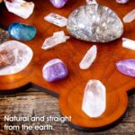 Curawood Crystal Grid Board for Stones - 10" Diameter Metatron's Cube Sacred Geometry Board - Amplify the Power of Your Crystals - Chakra Grid Plate, Altar Decor - Cubo de Metatron - Image 5