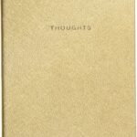 Eccolo Lined Journal Notebook, Hard Cover, Gold, 256 Ruled Pages, Medium 5.75-x-8.25 inches