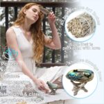 Sage Smudge Kit ~ 6 White Sage Bundles 4" ~ 6 Palo Santo Sticks 4-inch ~ Abalone Shell 5-6" & Tripod Stand ~ Instructions ~ Feather 7+ inch ~ Smudging Kit - Image 3