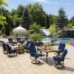 Arden Outdoor Deep Seat Set, 24 x 24, Rain-Proof, Fade Resistant, Deep Seat Bottom and Back Cushion 24 x 24, Sapphire Blue Leala - Image 6