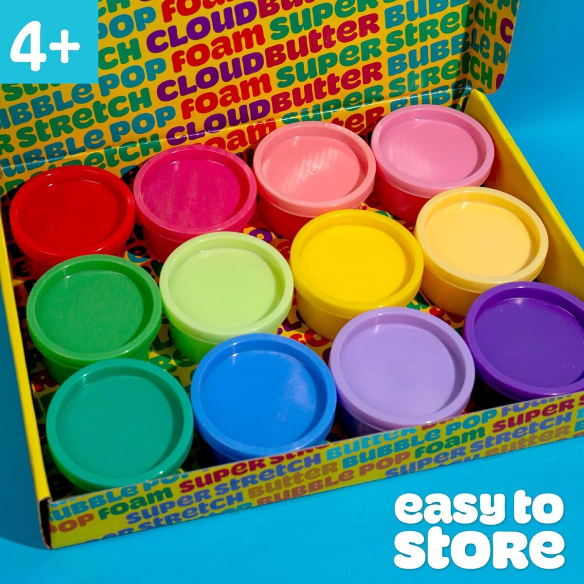 Play-Doh Super Stretch 12 Pack Playdoh Variety - Image 4
