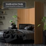 Oriental Furniture 6 ft. Tall Bamboo Wave Screen - Natural - Image 4
