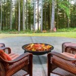 Yaheetech 21inch Fire Pit Portable Folding Steel Fire Bowl Garden Treasures Fire Pit for Outside Fireplace with Carrying Bag, Spark Screen, BBQ Grill & Log Grate for Patio Backyard Camping Bonfire - Image 7