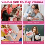 JoycuFF Teacher Valentine's Day Gifts, Teacher Appreciation Gifts for Women, Christmas Thank You Gifts for Teachers from Student, Thanksgiving Back To School Teacher Gift Ideas Basket Set of 5 - Image 7