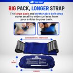 Ice Pack (3-Piece Set) – Reusable Hot and Cold Therapy Gel Wrap Support Injury Recovery, Alleviate Joint and Muscle Pain – Rotator Cuff, Knees, Back & More (3 Piece Set - Classic) - Image 4