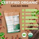 NaturaleBio Organic Raw Cacao Nibs 2 lbs. Natural and Pure. Made in Tropical Regions from The Theobroma Cacao Plant. Source of Magnesium, Potassium, and Iron. Ideal as Sugar-Free Chocolate Chips. - Image 2
