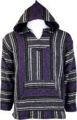 Canyon Creek Striped Woven Baja Jacket Coat Hoodie