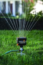 Melnor 65137AMZ MiniMax Turbo Oscillating Sprinkler on Step Spike, 4000 sq. ft., 4-Way Adjustable, Quick Connect Bundle, Yellow - Image 2