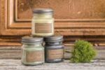 Eco Candle Co. Mason Jar Candle, Caramel Rum Cake, 8 oz. - Scents of Caramel, Rum, Maple, Almond, Pear, & Vanilla - 100% Soy Wax, No Lead, Kraft Label & Antiqued Pewter Lid, Hand Made - Image 3