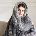 Bedsure Fluffy Throw Blanket Gifts for Women Men, Soft Fleece Sherpa Cozy Fuzzy Plush Warm Minky Thick Faux Fur Throw for Couch, Bed, Home Living Room Decor Spring Blanket Gifts for Mom Dad, Grey - Image 8