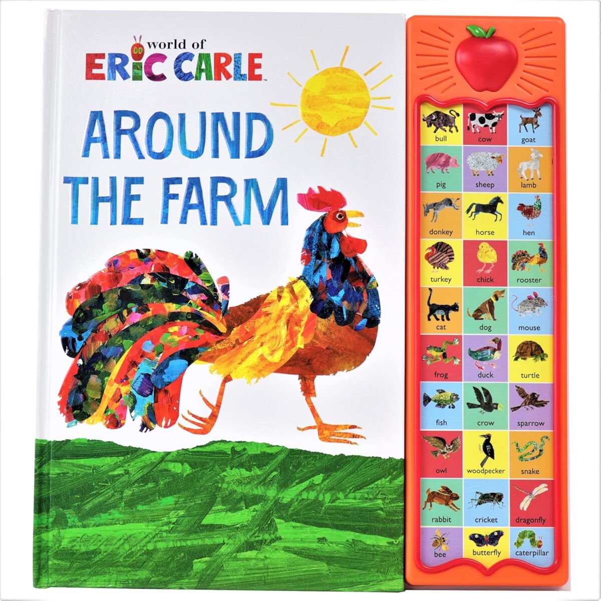 World of Eric Carle, Around the Farm 30-Button Animal Sound Book - Great for First Words - PI Kids - Image 1
