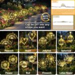 Anordsem Solar Lights Outdoor Waterproof: Garden Light Solar Powered for Outside - Sparkler Fireworks Sticks Yard Patio Path Decor- LED Starburst Twinkle Lighting for House Decoration - Image 3